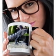 thumbnail image 2 of 3drose, Mexico, Quintana Roo, Tulum, Black Iguana Lizard - Sa13 Jeg0742 - Julie Eggers, 15oz Two-tone Black Mug, 2 of 6