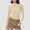 Beige, variant on Tops for Women Turtleneck Long Sleeve Ribbed Slim Fit Base Layer Top Solid Color Warm Winter Trendy for Women Fashion