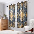 thumbnail image 6 of Tribal Traditonal Pattern Blackout Curtains Thermal Insulation 63 inch Grommet for Bedroom Living Room Bathroom Kitchen Windows 2 Pack, 6 of 6