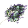 thumbnail image 4 of WRISTBIQUE Hanging Artificial Lavender Wreath Purple Plastic Door Decoration 40.0X36.0X2.4In 1Pack, 4 of 8