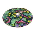 thumbnail image 2 of Kll Watercolor Cactuses Christmas Tree Skirt 36",Party Decorations Farmhouse For Christmas Decorations Holiday Party, 2 of 8