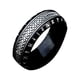 thumbnail image 1 of Qarigey Anillo de acero de metal Estilo vintage para hombres Pieza de declaración atemporal Anillos vintage Anillo para hombres Ropa, zapatos y accesorios Miscelánea Todo negro once, 1 of 6