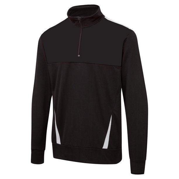 Surridge - Sudadera de deporte con cremallera 1/4 Blade para hombre (Negro / Blanco / Blanco) Surridge UTRW4924_blackwhitewhite
