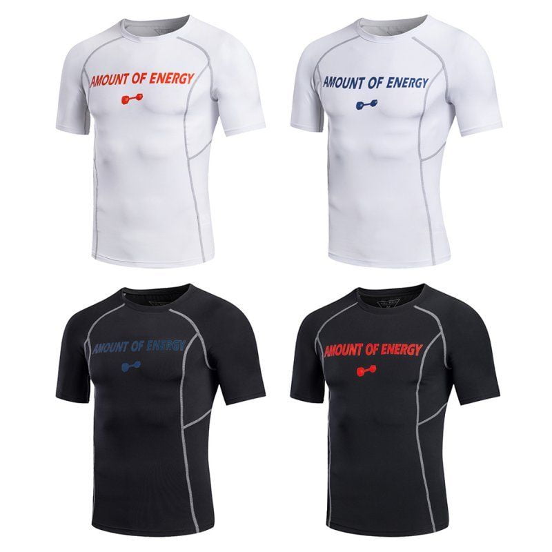 Mens Compression Base Layer Tight Tops Tee Shirt Under Skin Trainning GYM Sports by