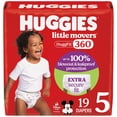 thumbnail image 1 of Pañales Huggies Little Movers HuggFit 360°, talla 5 (12-17 kg) x19, 1 of 9