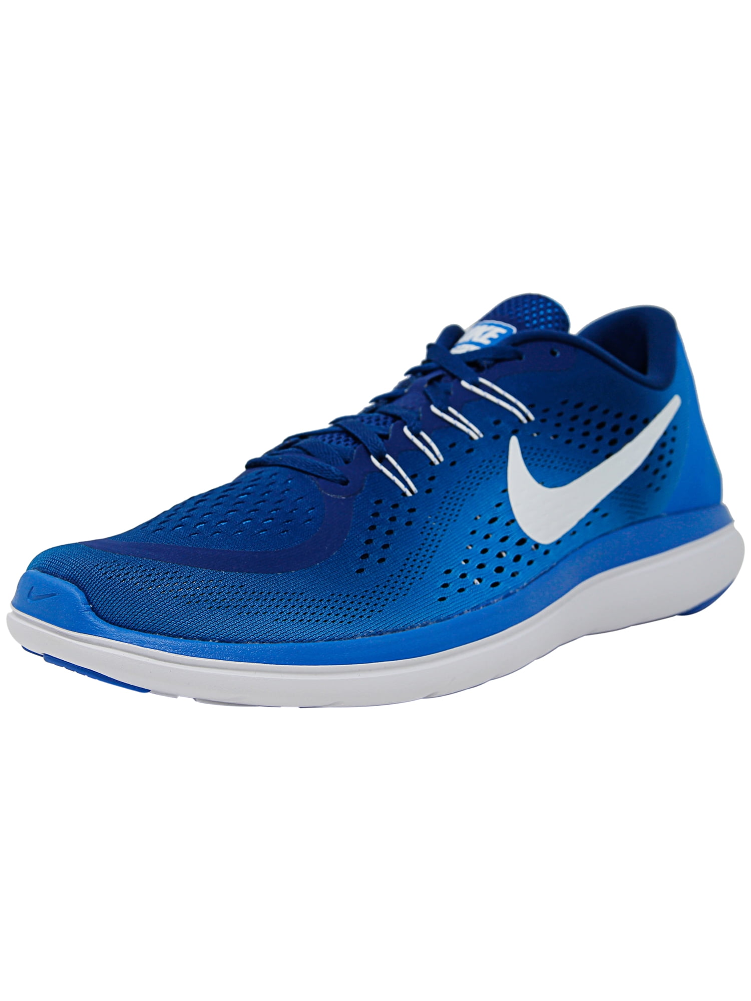 Nike Men's Flex 2017 Rn Gum Blue / White - Photo Ankle-High Running Shoe -
