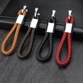 thumbnail image 2 of Naierhg KeyChain Faux Leather Original Design Zinc Alloy High-grade Hand Woven Car Key Ring for, 2 of 8