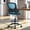 Black-BlUE, variant on TMV Drafting Chairs Adjustable Height Desk Chair, Ergonomic Office Chair with Foot Rest, Computer Chair,White-Pink