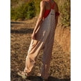 thumbnail image 4 of IMISSILLEB Long Jumpsuit For Women Fashion Print Sleeveless Spaghetti Strap Baggy Romper Pants Overalls with Pockets, 4 of 6