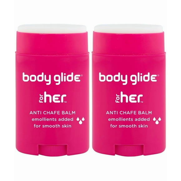 Bálsamo antirozaduras BodyGlide For Her, 45 ml, paquete de 2