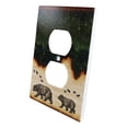 thumbnail image 5 of Pack of 2 Rustic Forest Bear Mother And Cub Double Receptacle Wall Outlet Plate, 5 of 7