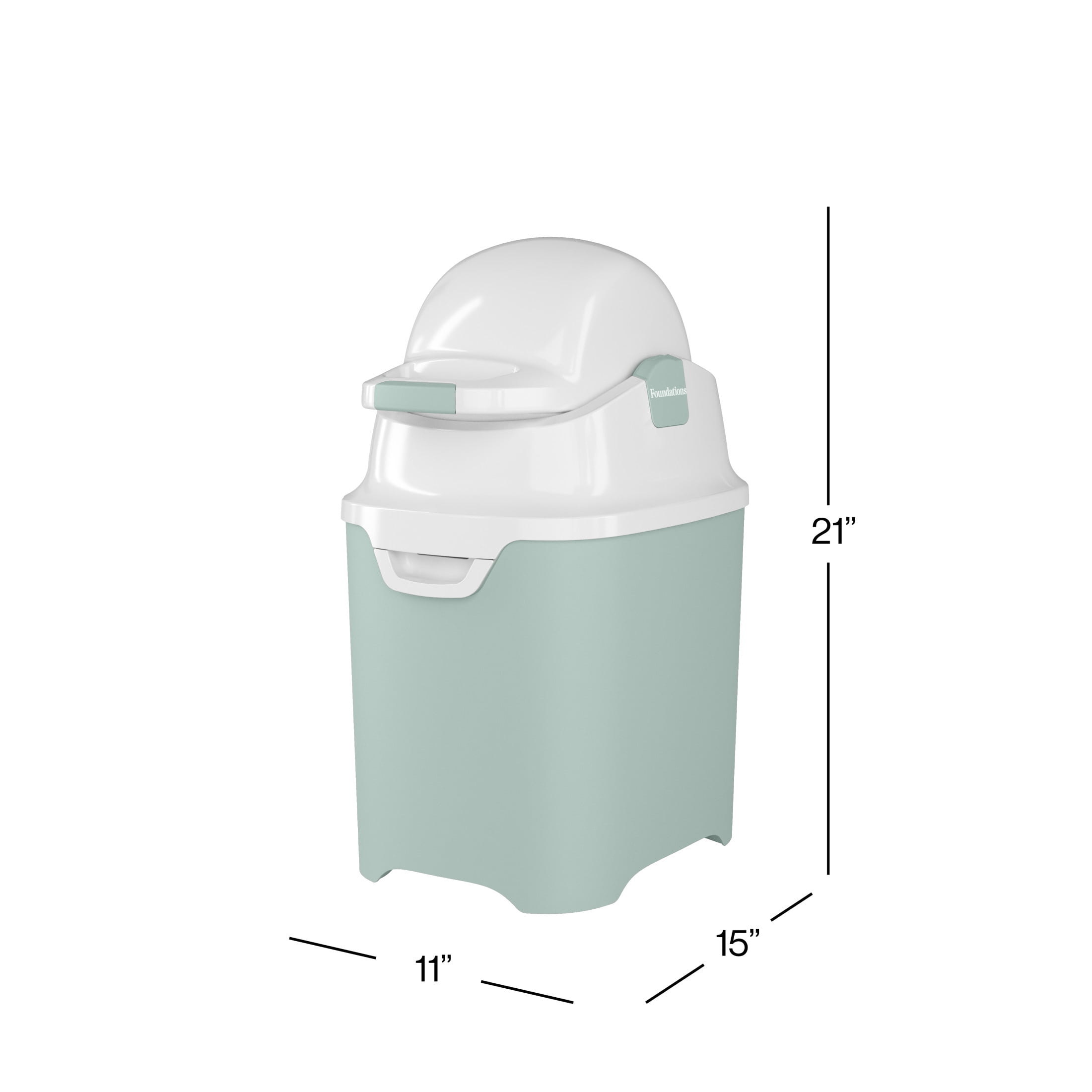 Foundations Mini Diaper Pail (Green)