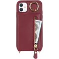 thumbnail image 4 of iPhone 11 Case with Card Holder for Women, iPhone 11 Phone Case Wallet with Strap Credit Card Slots Crossbody with Kickstand Zipper Case for iPhone11 - Red Wine, 4 of 14