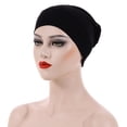 thumbnail image 2 of Xmarks Under Hijab Hat Cap Stretch Solid Color Muslim Under Scarf Bonnet Jersey Cap Head Wrap Tube Hat, 2 of 4