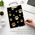 thumbnail image 5 of FMSHPON Dog Gold Paw Prints Clipboard Hardboard Wood Nursing Clip Board and Pull for Standard A4 Letter 13x9 inches, 5 of 7