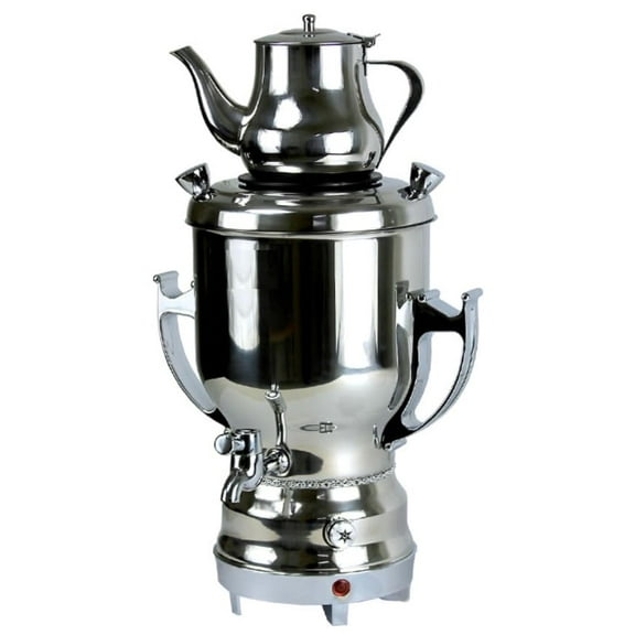 Electric 3L Stainless Steel Samovar Tea Maker w/ 32oz Kettle 110V 1300W