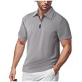 thumbnail image 2 of pstuiky camisetas de hombre, Cárdigan informal de manga corta con capucha y botones sueltos con bolsillos a juego de colores para hombre ropa de hombre xxl, 2 of 9