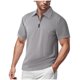 thumbnail image 2 of pstuiky camisetas de hombre, Cárdigan informal de manga corta con capucha y botones sueltos con bolsillos a juego de colores para hombre ropa de hombre xxl, 2 of 9