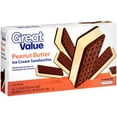thumbnail image 2 of Great Value Peanut Butter Ice Cream Sandwiches, 3.5 fl oz, 12 Pack, 2 of 5