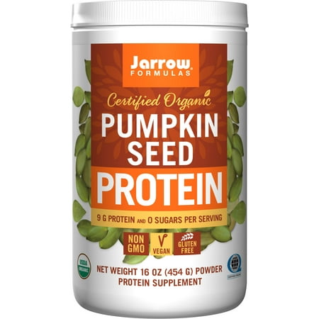 Jarrow Formulas Organic Pumpkin Seed Protein, 9g Protein, 1.0 Lb
