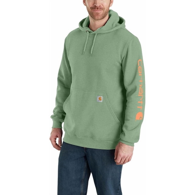 Carhartt Mens Loose Fit Midweight Logo Sleeve Graphic Sweatshirt