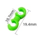 thumbnail image 3 of 10 Uds. Cable de engranaje de freno de bicicleta Clips de estilo S gancho de línea de guía de manguera (verde), 3 of 6