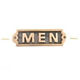 thumbnail image 6 of Name Sign Board "MEN" Sign Polished Brass Plaque Sign Plate Renovators Supply, 6 of 9