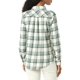 thumbnail image 2 of Amazon Essentials Camisa de franela ligera de manga larga para mujer, corte clásico, cuadros alpinos, color crudo/verde, talla S, 2 of 4