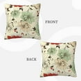 thumbnail image 3 of LNWH Decorative Pillow Covers, Petal Design Square Sofa Decorative Knit Pillow Case, 16"x16", 3 of 8