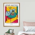 thumbnail image 3 of PixonSign Framed Canvas Print Wall Art Henri Matisse Pineapple Geometric Watercolor Classic Vintage Illustrations Fine Art Decorative Multicolor for Living Room, Bedroom, Office - 24"x36" NATURAL, 3 of 5