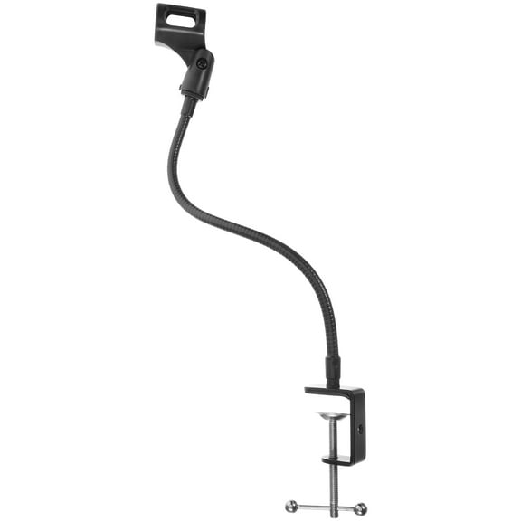 Flexible Microphone Stand with Gooseneck Design and Sturdy Metal Base for Recording Black 1 Set