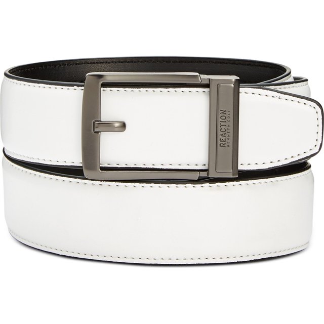 Cinturón Kenneth Cole Ajuste Exacto Hombre Blanco Extragrande