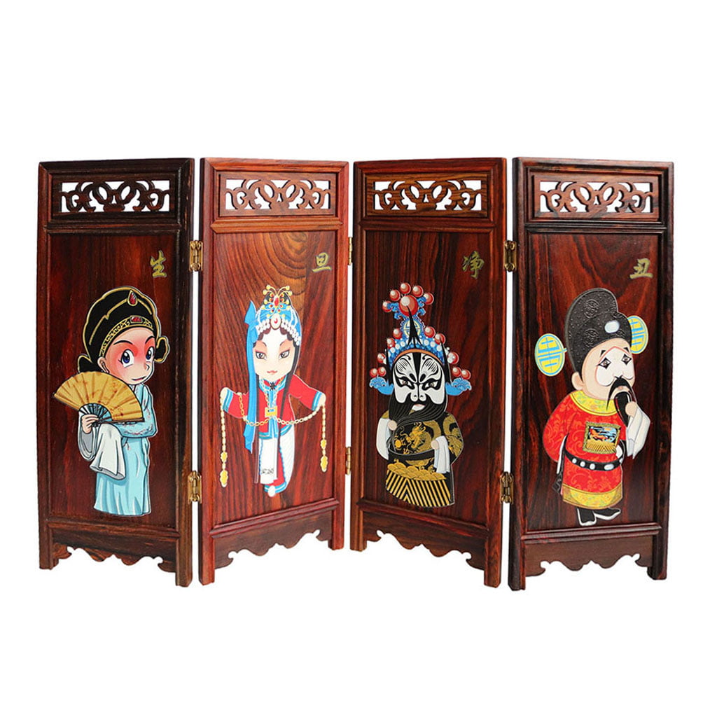 Hot Toys 1/6 Chinese Opera Folding Screen Furniture for Hot Toys/Blythe/BJD Dollhouse 