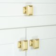 thumbnail image 5 of Grandeur 804672 Carre 1-3/4” Crystal Rectangular Emerald Cut Cabinet Knob - Brass, 5 of 7