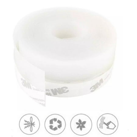 

16FT Door Seal Strip Weather Stripping Adhesive Silicone Windows Bottom Stopper