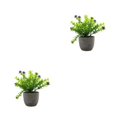 thumbnail image 1 of Decodeary Green Eco-friendly Artificial Money Tree In Pot Long-lasting Durability Realistic Appearance purple babysbreath 2Set, 1 of 6
