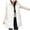 White, variant on Htigea Clearance Long Outerwear for Women Unisex Casual Solid Vest Zipper Pocket Loose Sleeveless Jacket Hooded Coat Double Vest Puffer Vest Women Linen Khaki,L