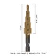 thumbnail image 3 of HSS Vástago hexagonal Pagoda Metal Acero Paso Broca Agujero Cortador Herramienta de corte 4-12 mm, 3 of 8