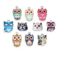thumbnail image 2 of U8MO 10pcs Alloy Metal Glaze Animal Leaf Dangle Pendants Beads for Jewelry Making DIY-Leaf 4#, 2 of 5