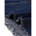 thumbnail image 6 of Agnes Orinda Women's Plus Overall Dresses Frayed Adjustable Strap Irregular Hem Denim Dress, 6 of 8
