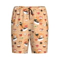thumbnail image 6 of Daiia Funny Sushi Mens Woven Stretch Pajama Short,Short Pajama Pants-X-Large, 6 of 7