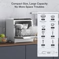 thumbnail image 4 of Portable Countertop Dishwashers, Compact Smart Dishwashers with 5 L Built-in Water Tank,5 Modes and Baby Care for Apartments& RVs, No Installation Needed, 4 of 10