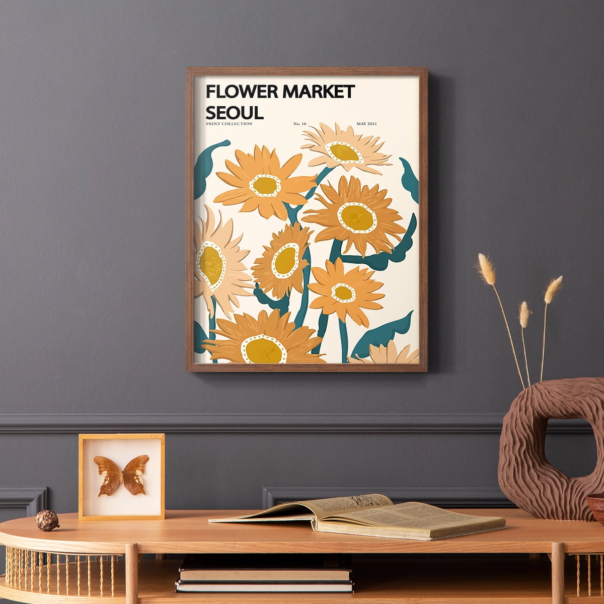 Matisse II Framed Print - Solid Wood in Single Picture Frame Solid Wood 2 Framed Print