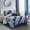 Blue, variant on Lanco Floral Blue 7 Piece Comforter Set Blue/Purple, Bed Size King, Fill Polyester