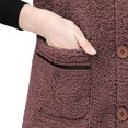 thumbnail image 4 of Gaexia Vest for Women 2025,Women Shearling Vest Stand Collar Slim Fit Autumn Winter Fashion Outerwear Warm Lined Jacket Coat, 4 of 7