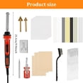 thumbnail image 2 of 100W Plastic Welder Kit with Soldering Iron Tip and 7 Types of Plastic Rods Professional Surface Repair Tool for Car Bumper Dashboard Kayak Repairs, 2 of 11