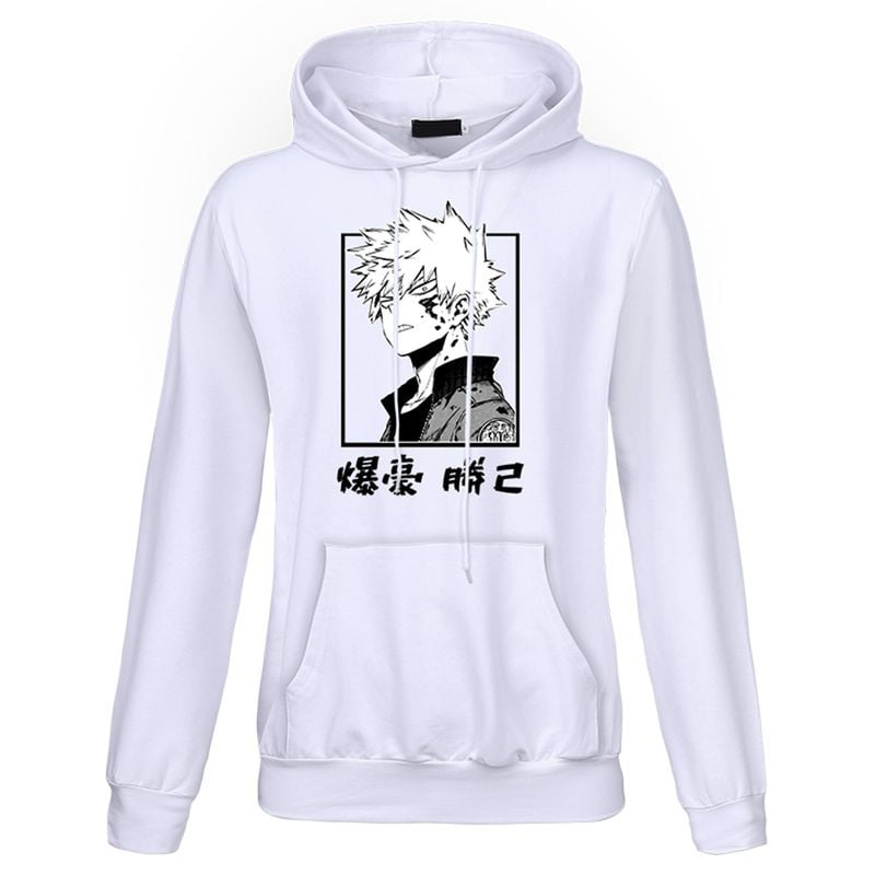 white anime hoodie