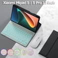 thumbnail image 2 of Funda magnética con teclado y ratón para Xiaomi Mipad 5 2021, carcasa con retroiluminación Led, portalápices de 11 pulgadas, 2 of 4