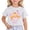 C332 White, variant on Gbsyewxs Shirts For Girls Crew Neck Short Sleeve Butterfly Print Comfortable Summer Toddler Girls Tees Black Size 3-4 Years