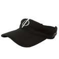 thumbnail image 1 of Phi Tee Golf Men's Hook and Loop Adjustable Golf Visor, Black, 1 of 3